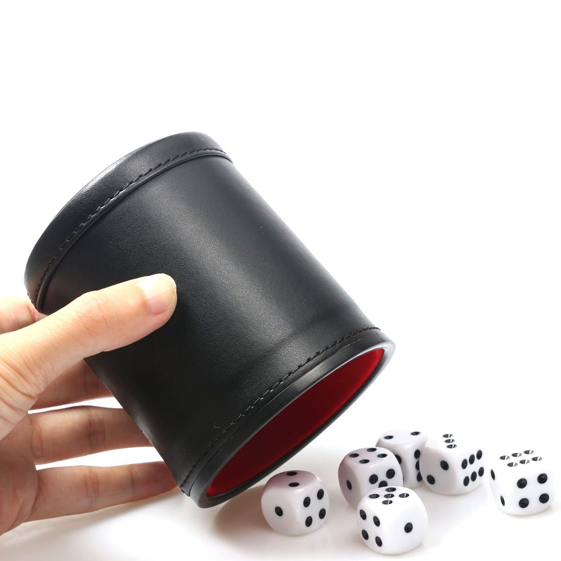 Cross-border supply now with flannel mute leather dice straight dice bar game sieve free 5 dice