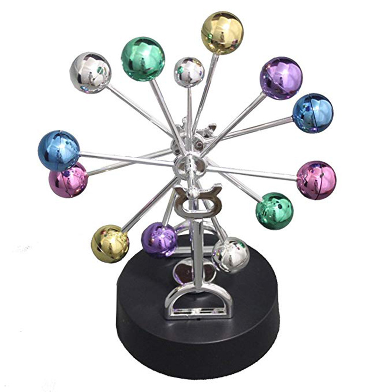H010 Color Ball Ferris Wheel Eternal Moving Instrument Eternal Celestial Body Model Infinity Swing Machine Home Decoration Magnetic Ornaments