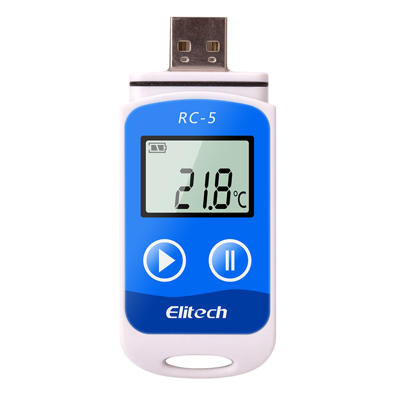 Jingchuang RC-5 Refrigerated Transport Cold Storage Cold Chain Portable Usb Flash Drive Temperature Recorder Metering Courtyard Calibration Qualified