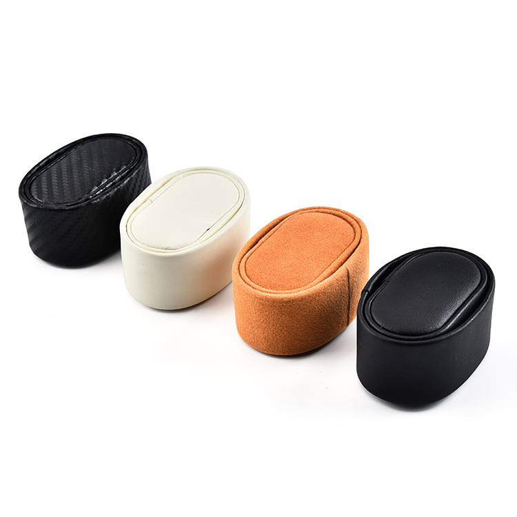 Manufacturer Supplies Mini Pillow Automatic Watch Shaker Small Pu Small Carbon Fiber Small Leather Case Jewelry