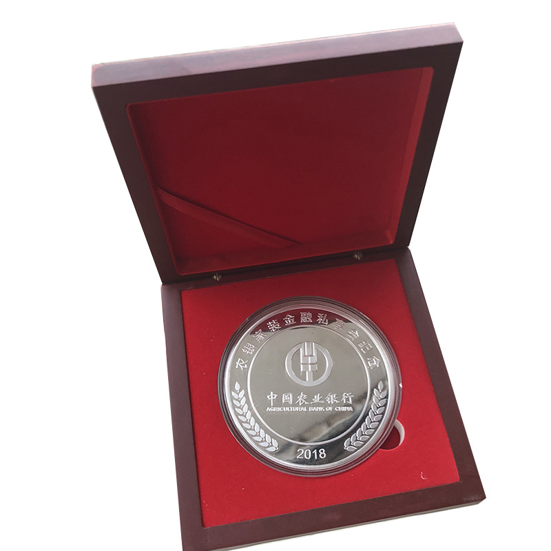 Factory wholesale metal commemorative coins scenic commemorative coins company anniversary commemorative medals alloy gold-plated silver coins