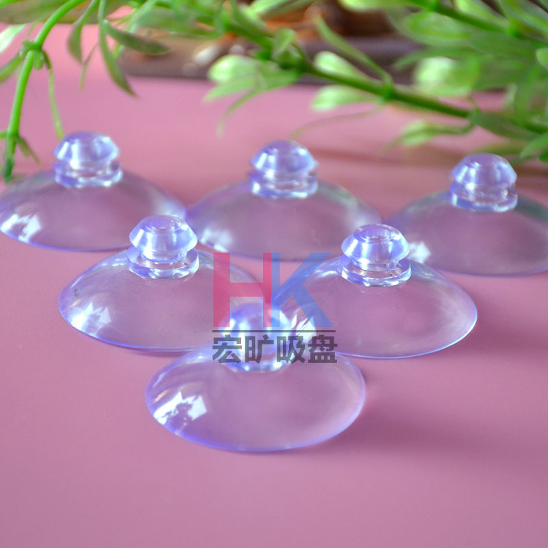 Pvc Transparent Mushroom Head Glass Suction Cup Toy Accessories 35mm Tip Vacuum Suction Cup Plastic Round Head Small Suction Cup