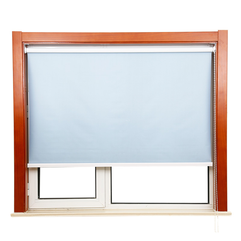 Factory wholesale engineering solid color shutter office heat insulation sunshade lifting curtain logo pattern shading shutter