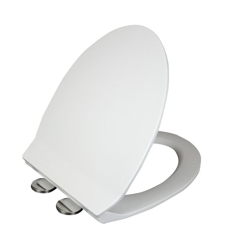 Factory wholesale one-button V-shaped toilet cover thickened toilet cover slow-down toilet cover online shop agent