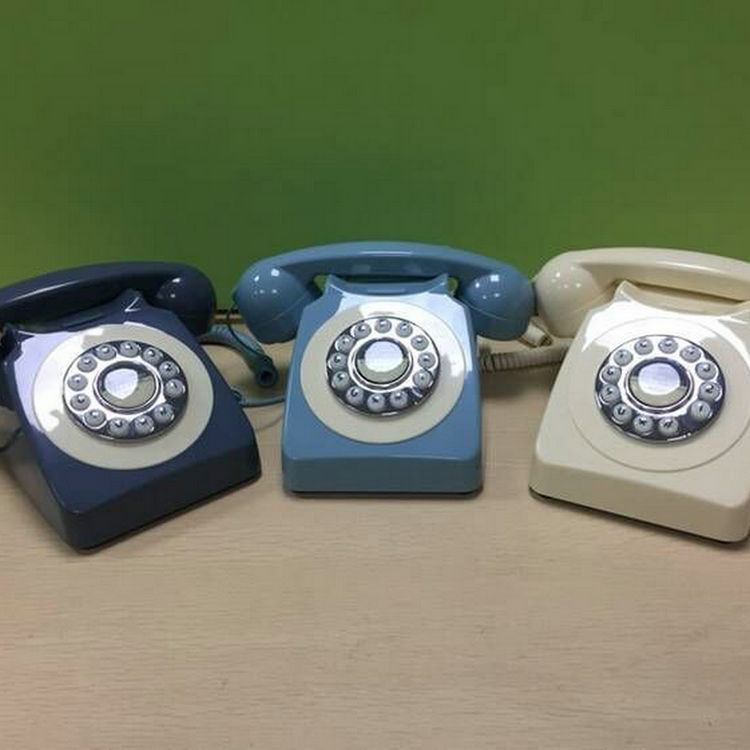 Retro telephone European and American telephone landline turntable telephone button dialing hotel telephone cross-border
