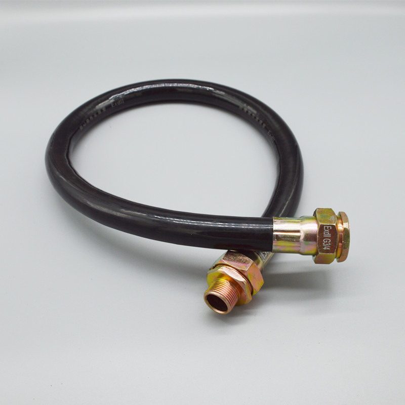20*700 Explosion-Proof Flexible Connecting Pipe G3/4 Explosion-Proof Threading Pipe 6 Points Waterproof, Dustproof and Anti-Corrosion Flexible Threading Pipe