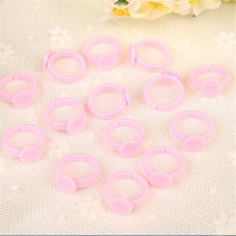 DIY база кольца для детей семейные материалы ручной работы розовая пластиковая кольцевая смола ювелирные аксессуары