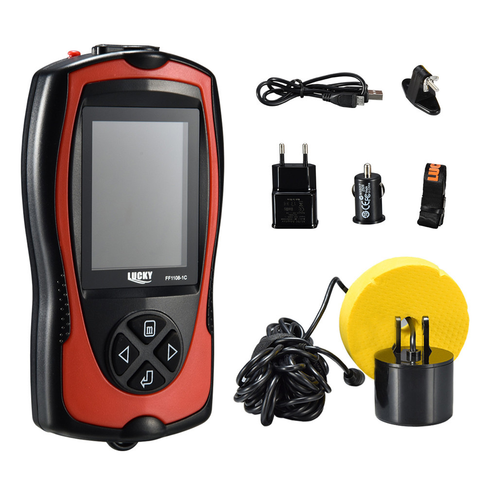 Cross-Border Hot Selling Wired Fish Finder High-Definition English Color Screen Visual Sonar Wireless Fish Finder Fish Detector
