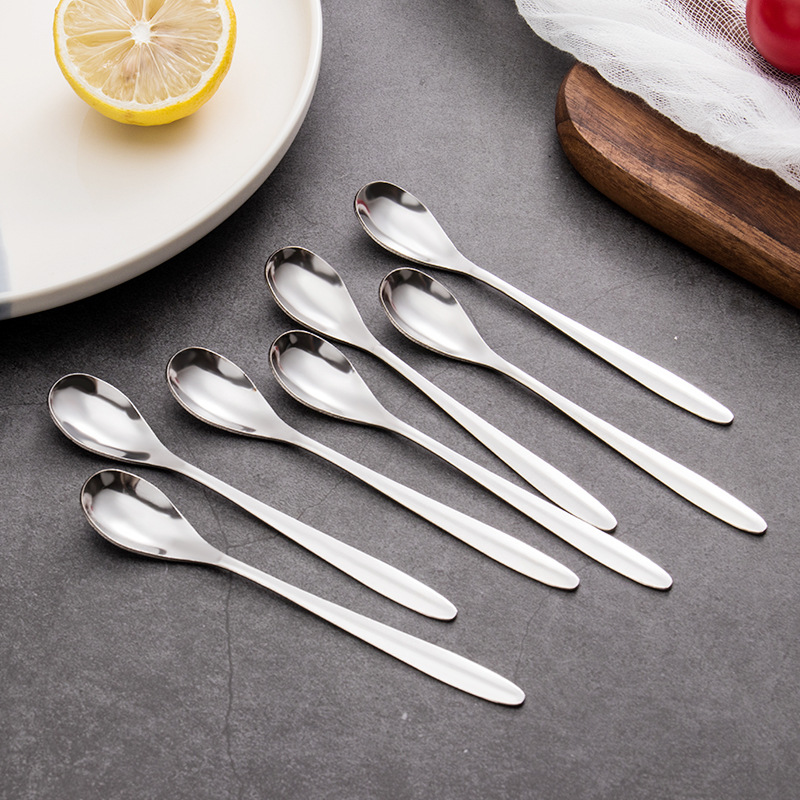 Stainless steel mid-autumn moon cake knife fork spoon fruit two-tooth fork cake dessert spoon Western tableware manufacturers wholesale