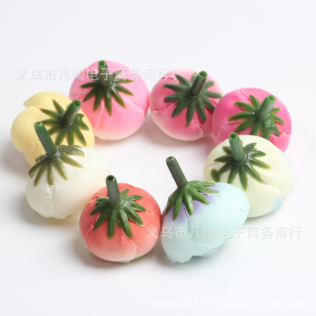 DIY Small Tea Bud Rose Bud Flower Head Bouquet Wrist Flower Hair Accessories Accessories Wedding Venue Arrangement