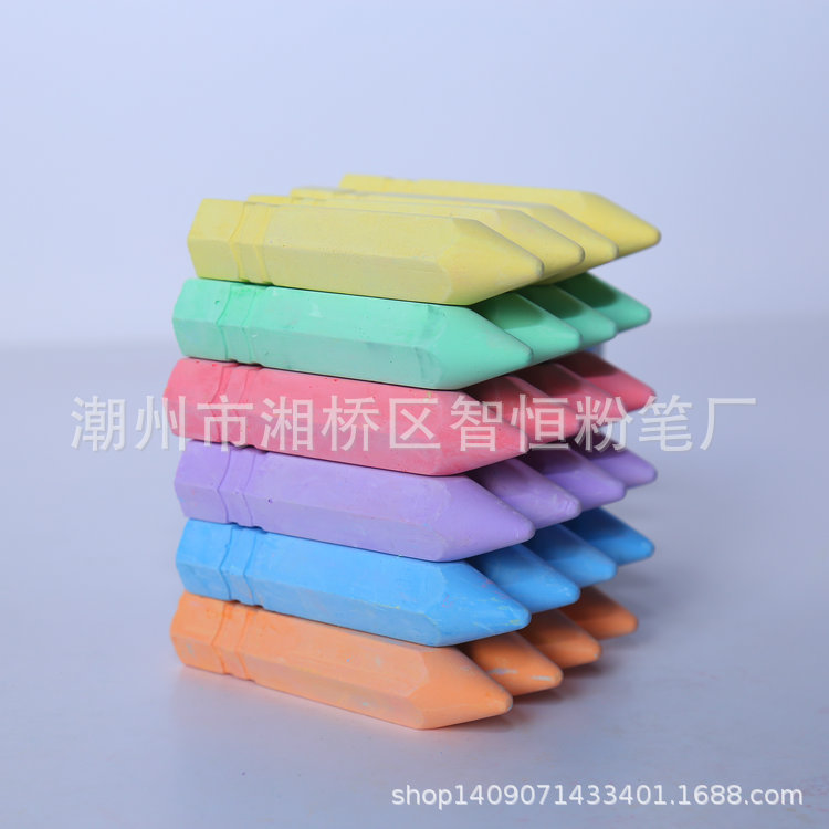 New recommended environmental protection color hexagonal chalk sidewalk outdoor Chalk Chalk wholesale customization