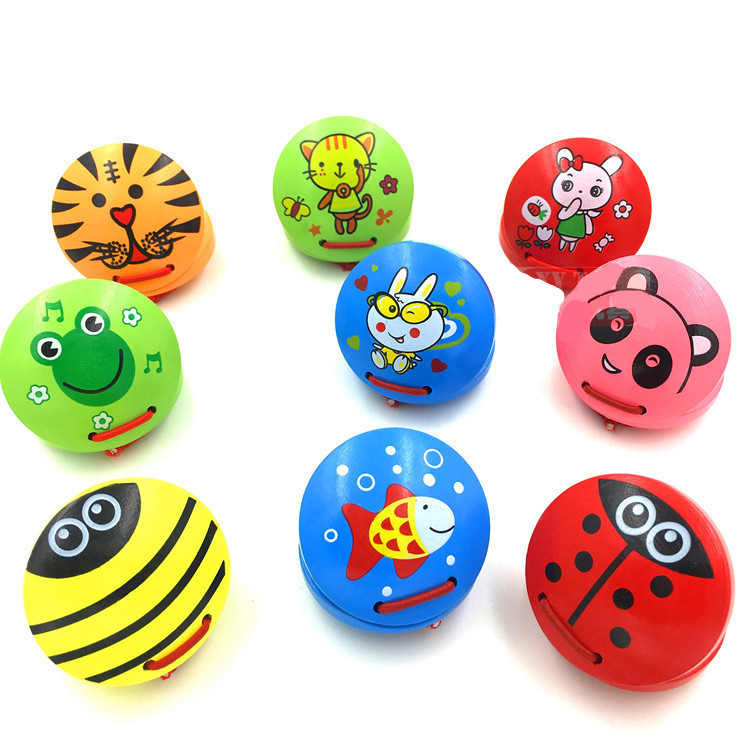 Wooden animal ring board cartoon round dance board kindergarten early education sound toy manufacturers wholesale