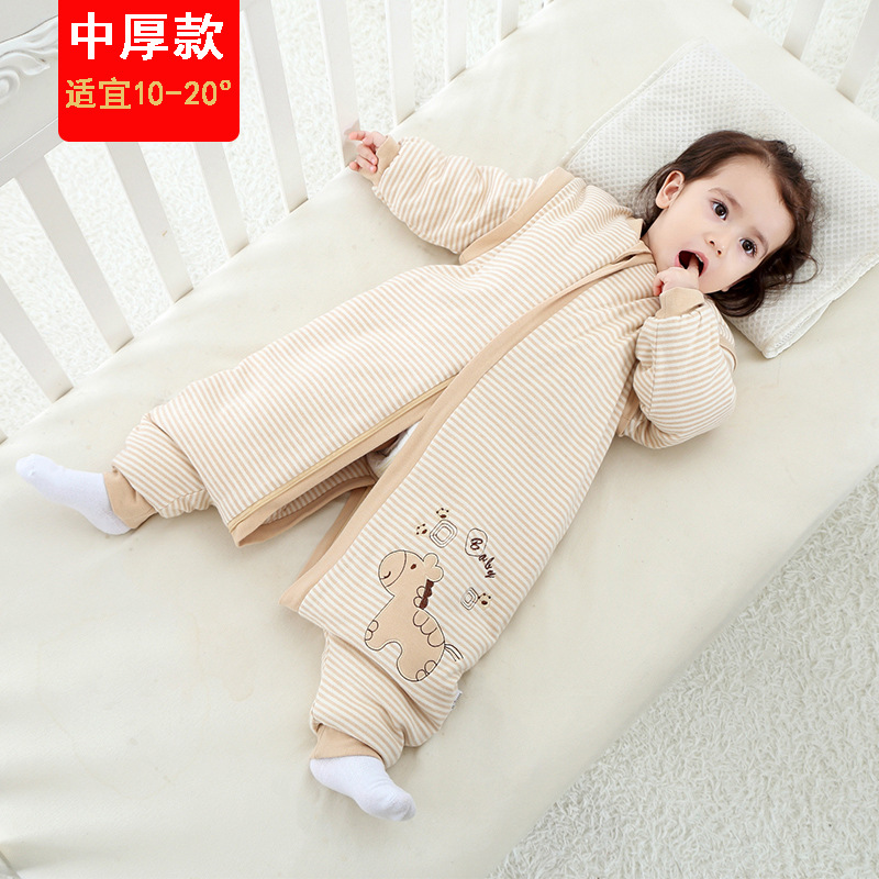 Factory wholesale color cotton leg sleeping bag baby kick quilt air conditioning quilt baby sleeping bag baby autumn and winter sleeping bag