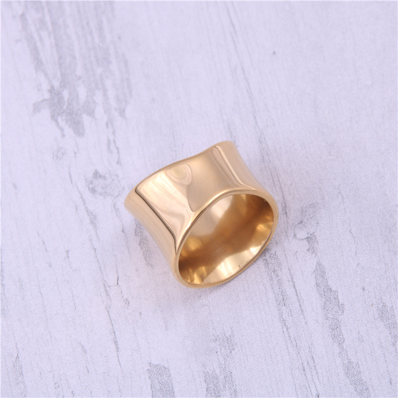 Gold Wide Ring Women's Ins Style
