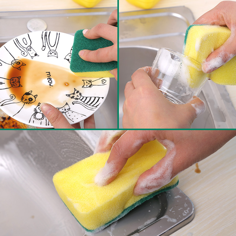 Magic Pot Washing Tool 9*6*2.5 Dishwashing Sponge Scrubbing Cloth Cleaning Nano Pad Oil Removal Nano Oil Remover