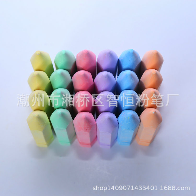 New recommended environmental protection color hexagonal chalk sidewalk outdoor Chalk Chalk wholesale customization