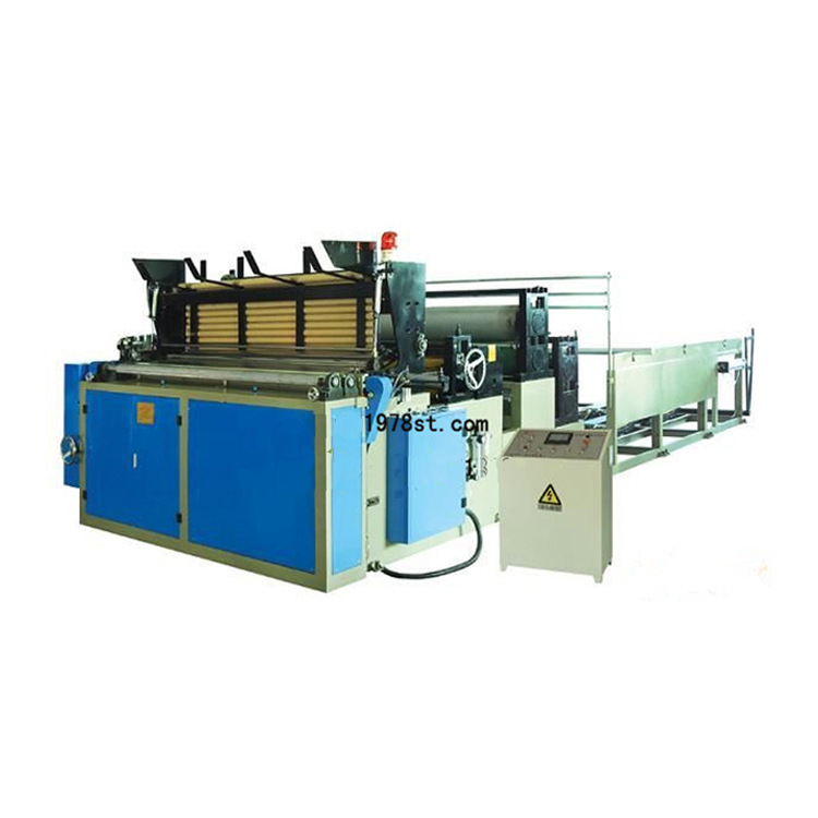 Toilet Paper Processing Equipment, Toilet Paper Rewinding Machine + Paper Cutter + Packing Machine