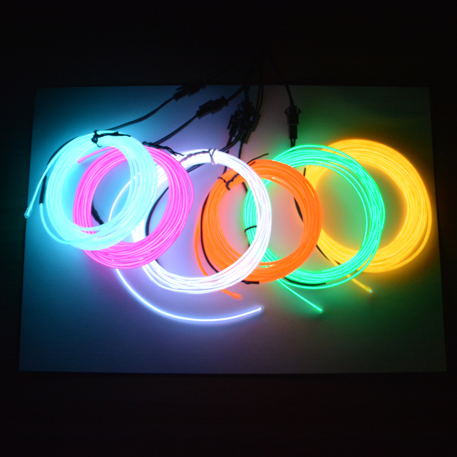 2.3мм светящийся провод Aa3V Usb5V Dc12V, набор холодного светового провода, производство по заказу