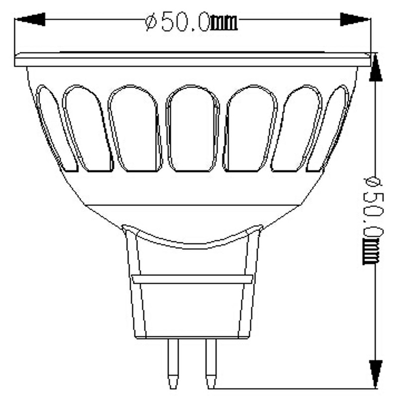 LED lamp Cup 5W COB light source explosions thermal plastic aluminum MR16 lamp Cup direct cross-border supply