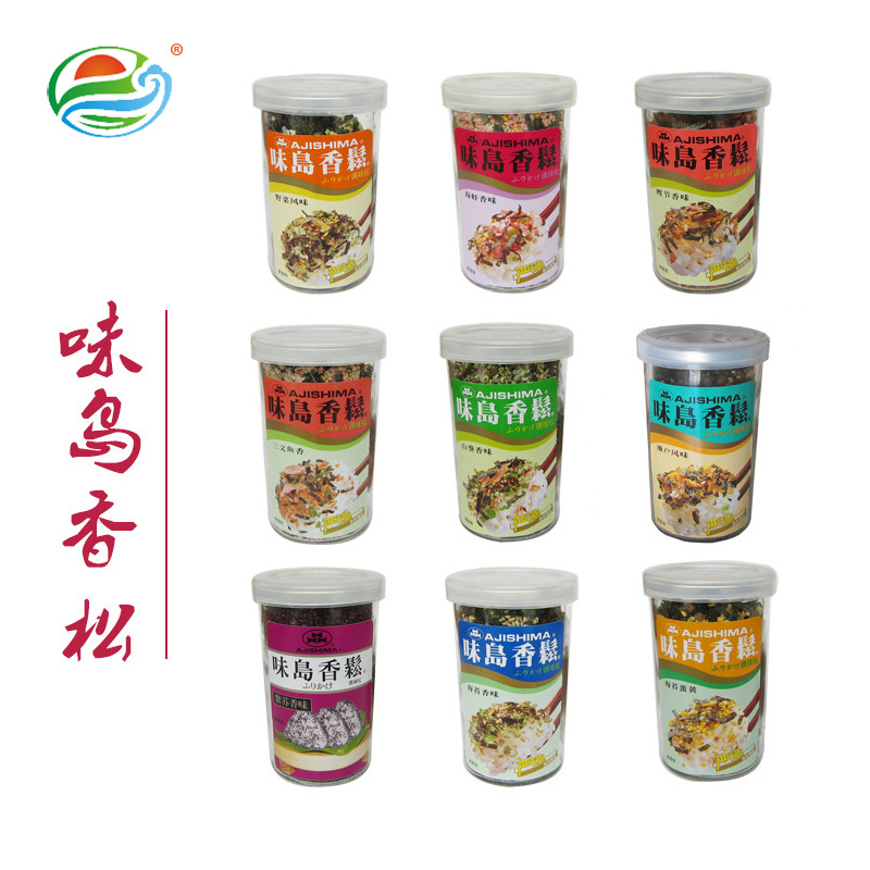 [Смешанный вкус] оптовая продажа ароматного японского риса Island fragrant pine 52г в стеклянной бутылке