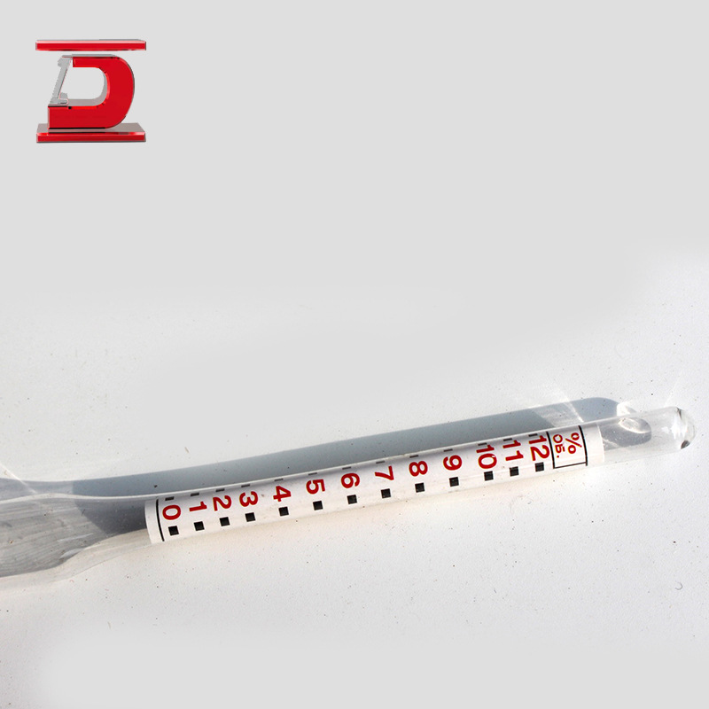 Alcohol concentration meter white alcohol specific gravity meter Russian alcohol meter 0-96/0-25 wholesale foreign trade glass wine meter