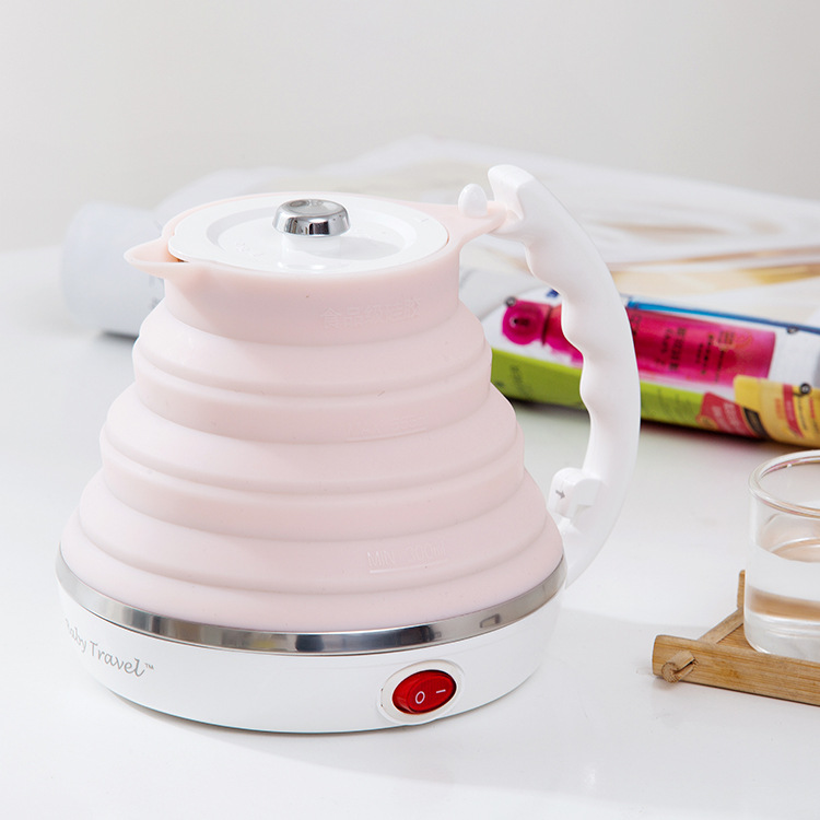 Collapsible kettle Amazon folding kettle travel food grade silicone electric kettle small appliances