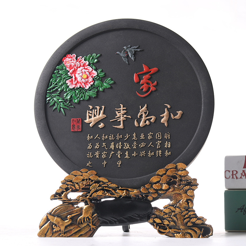Dragon Boat Festival gifts activated carbon carving crafts Chinese vintage ornaments housewarming gifts living room ornaments wholesale