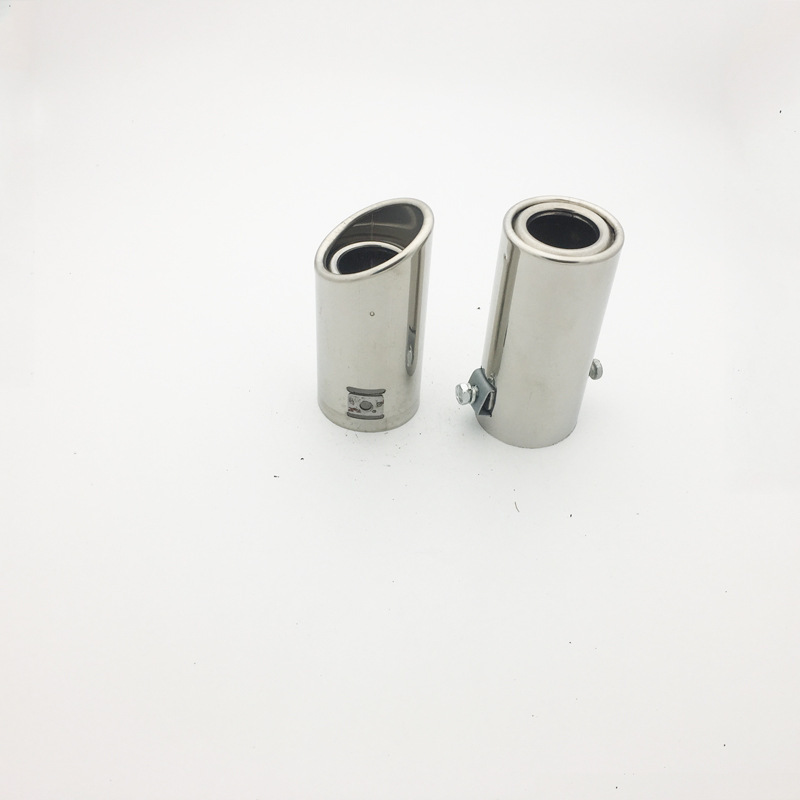 small size inclined mouth flat mouth car tail throat stainless steel ordinary universal muffler tail pipe exhaust pipe cover