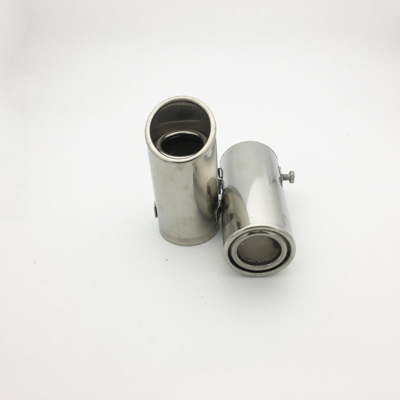 small size inclined mouth flat mouth car tail throat stainless steel ordinary universal muffler tail pipe exhaust pipe cover
