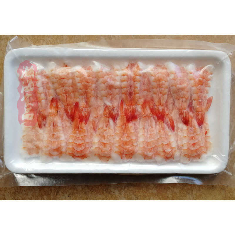 Imported Vietnamese Sushi Shrimp Cooked Shrimp with Head and Shell Removed 3L Frozen Ready-To-Eat Japanese Sashimi Commercial Slices