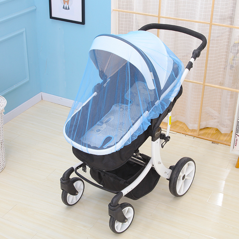 Baby stroller mosquito net enlarged space encryption mesh full cover baby Universal Children's car mosquito net cover