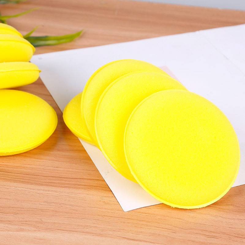Sponge factory polishing edge pressing waxing super dense round beauty sponge car wash supplies edge pressing sponge wholesale