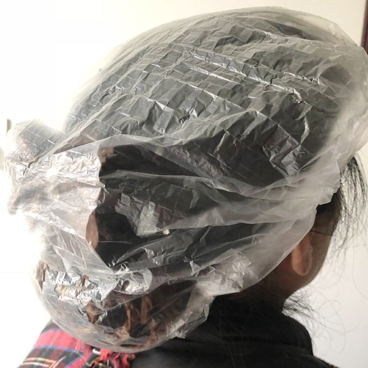 Disposable hair dyeing tools four-piece set hair care disposable shower cap earmuffs gloves shawl cloth