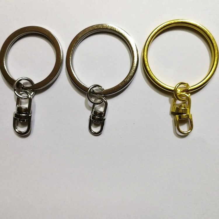 Xiao Jia hardware luggage accessories C buckle rotating 8-character buckle universal ring jewelry keychain accessories