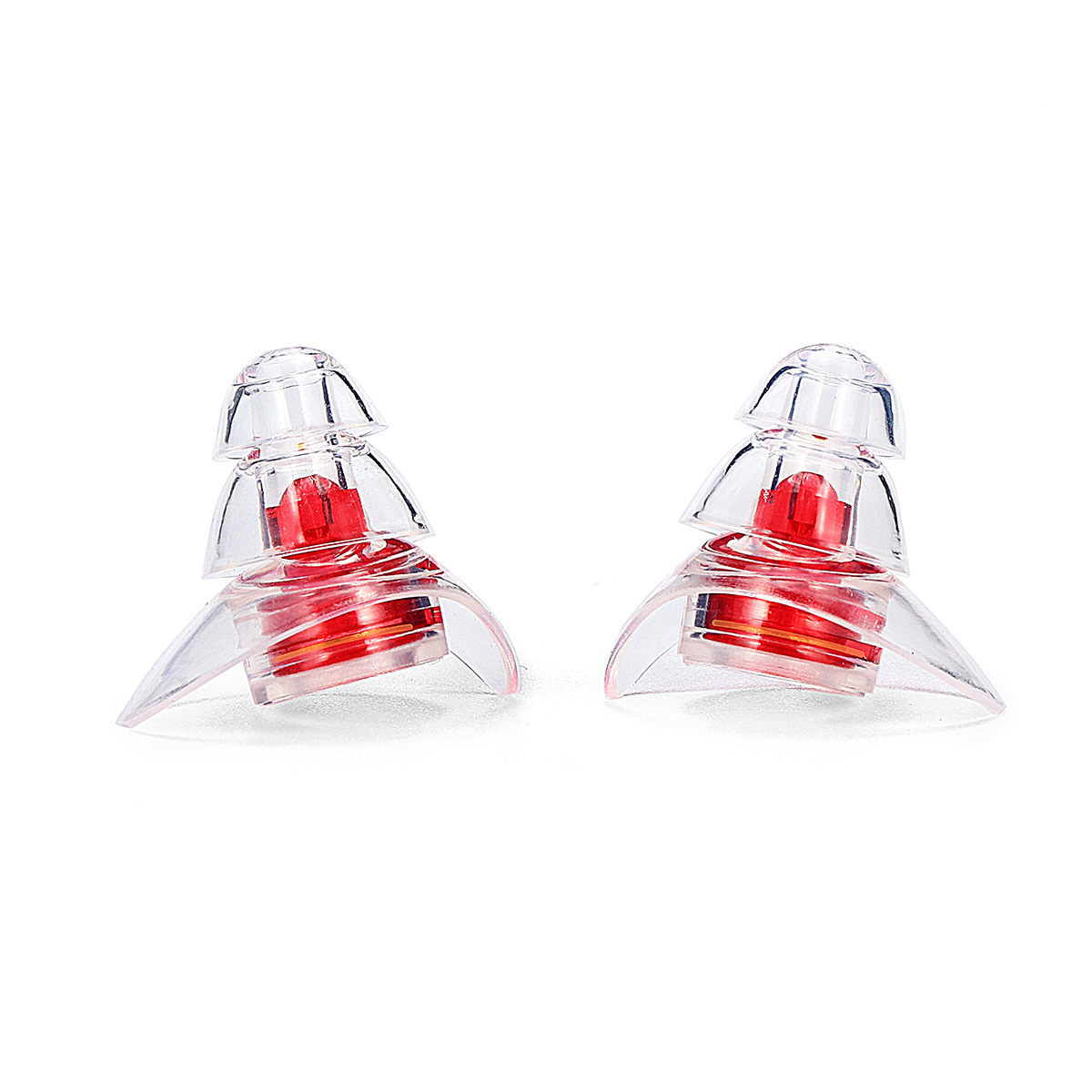 Noise Reduction Soundproof Earplugs Concert High-Fidelity Filter Earplugs Wholesale Transparent Filter Earplugs Double Tails