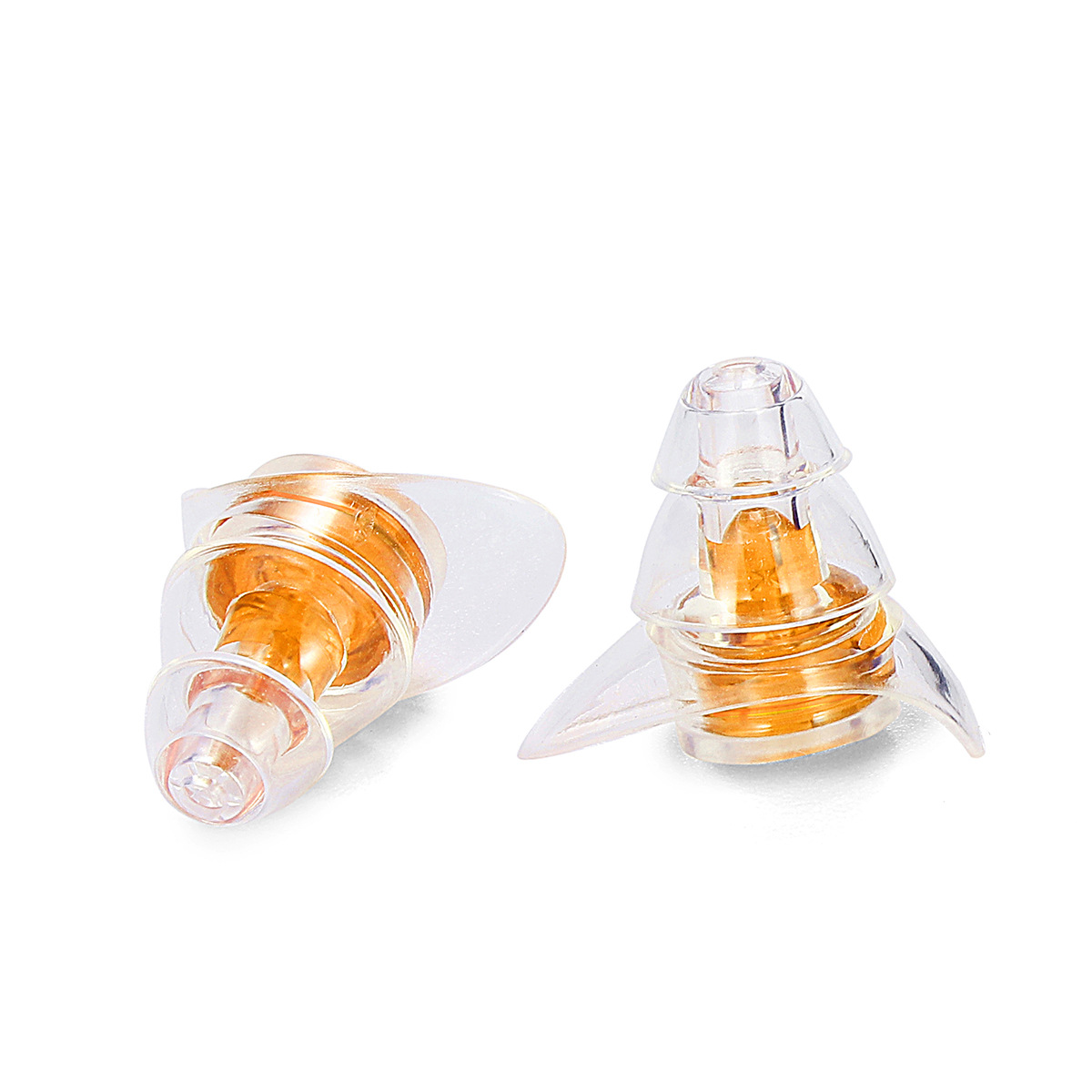 Noise Reduction Soundproof Earplugs Concert High-Fidelity Filter Earplugs Wholesale Transparent Filter Earplugs Double Tails