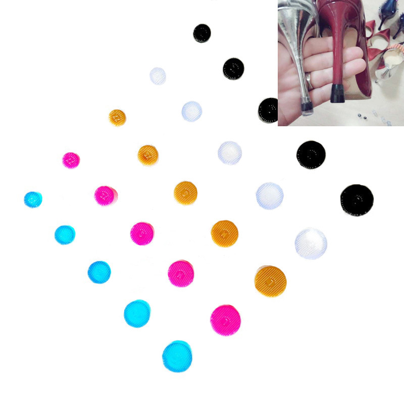 High-heeled shoes heel noise reduction thin heel women's shoes heel protective cover heel stud heel non-slip wear anti-abnormal noise invisible heel cover