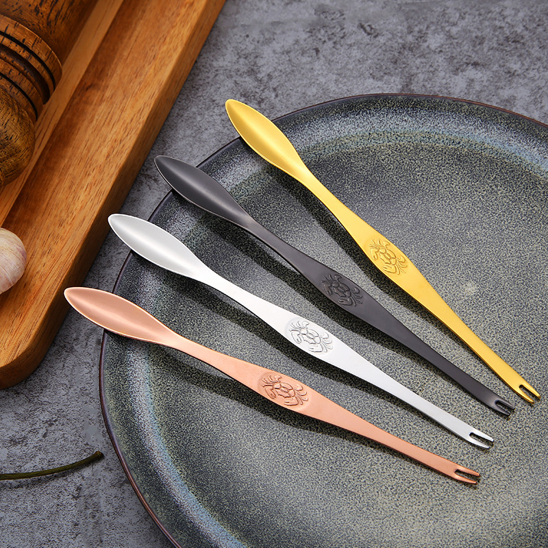 304 Stainless Steel Crab Claws Crab Clamps Crab Spoon Lobster Fork Picking Meat Needle Stick Eating Hairy Crab Crab Fork Crab Tool Crab Needle