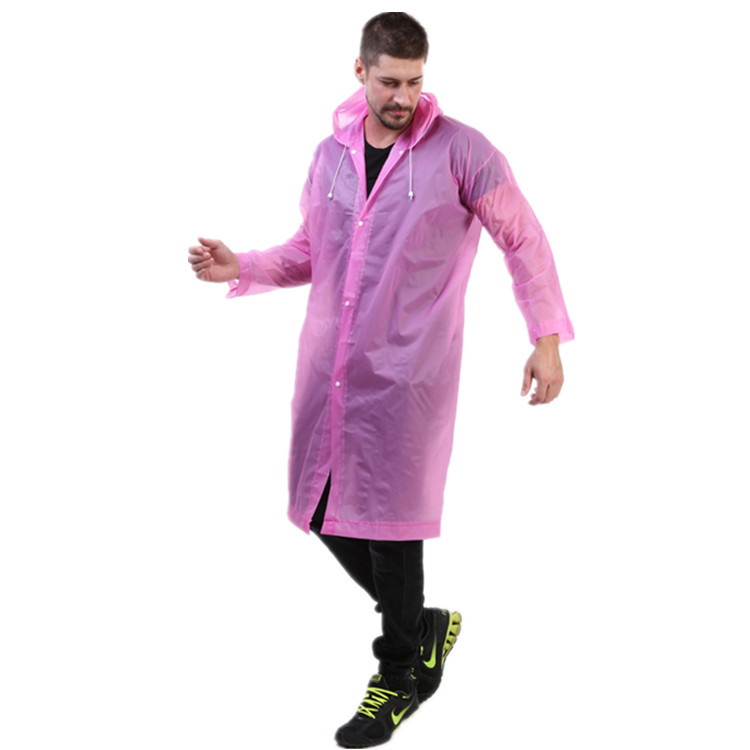 Eva Raincoat Thickeneded Fashionable Outdoor Travel Poncho Non-Disposable Thickeneded Raincoat Adult Raincoat Unisex