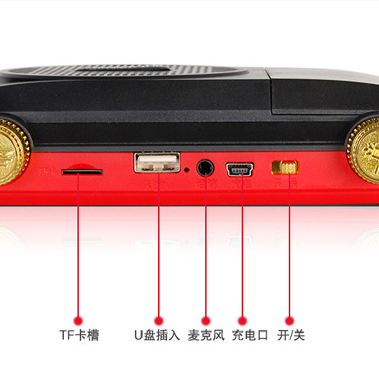 Wholesale Acoustic Guitar 4.3inch Tempered Screen Hd Theater Machine for the Elderly Video Machine Portable Card Singing Machine