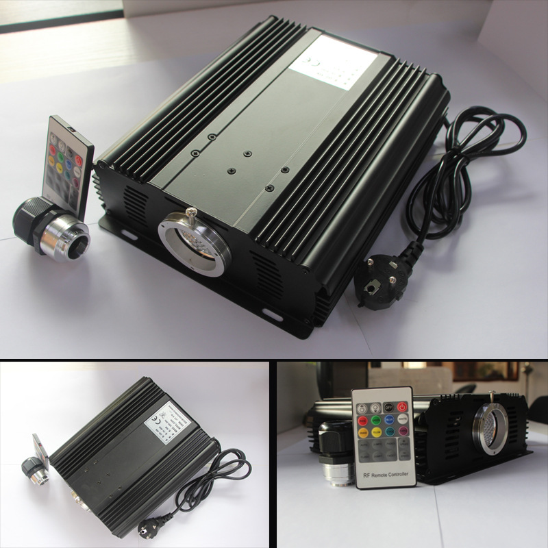 45W Fiber Optic Light Controller Color-Changing Light Source Machine for Cinema and Audio-Visual Room, Ceiling Meteor Machine, Fiber Optic Machine, Starry Sky Ceiling Controller