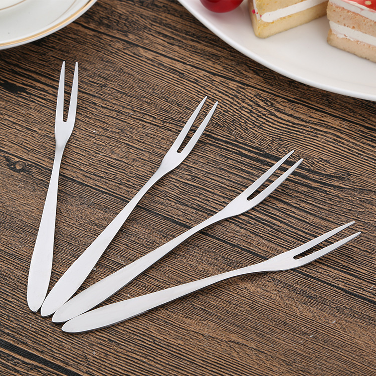 Home restaurant Western food stainless steel creative fruit fork ice cream fork small fork cake stainless steel fork batch