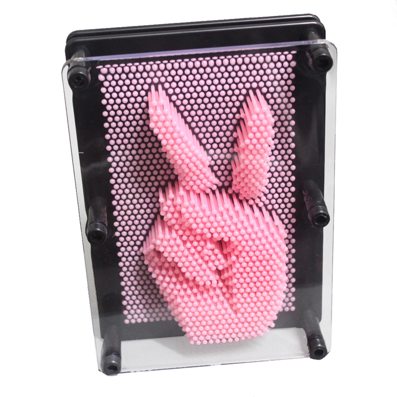 Large 3D Needle Carving Hand Mold Creative Birthday Gift Fun Toys 3D Clone Hand Mold Varied Needle Painting Crafts