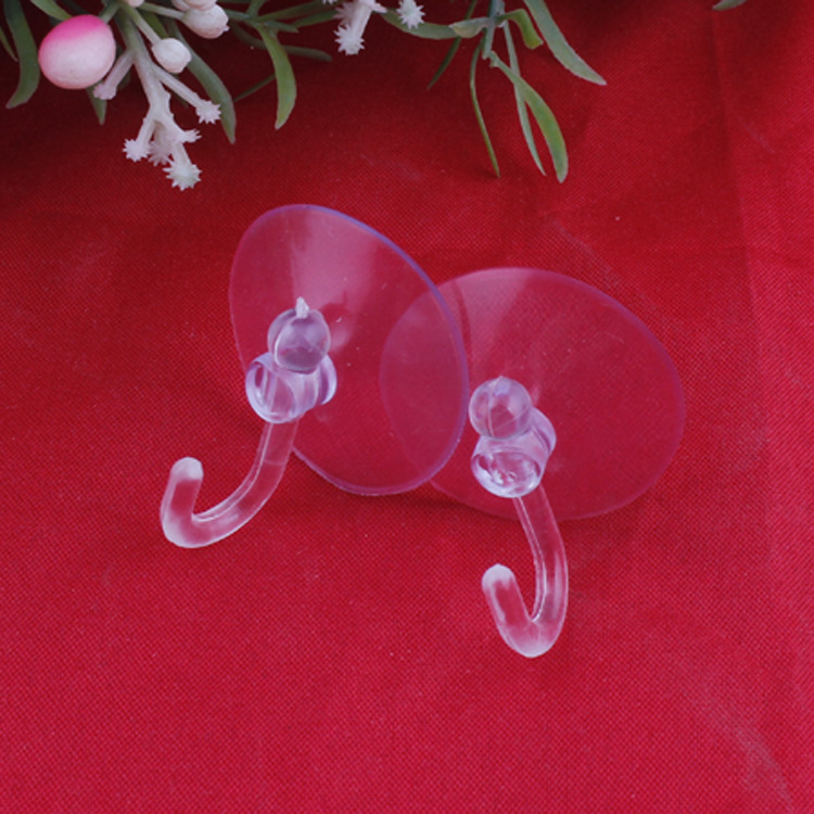Factory wholesale 2cm -8cm specifications PVC transparent glass perforated suction cup mushroom head home seamless suction cup