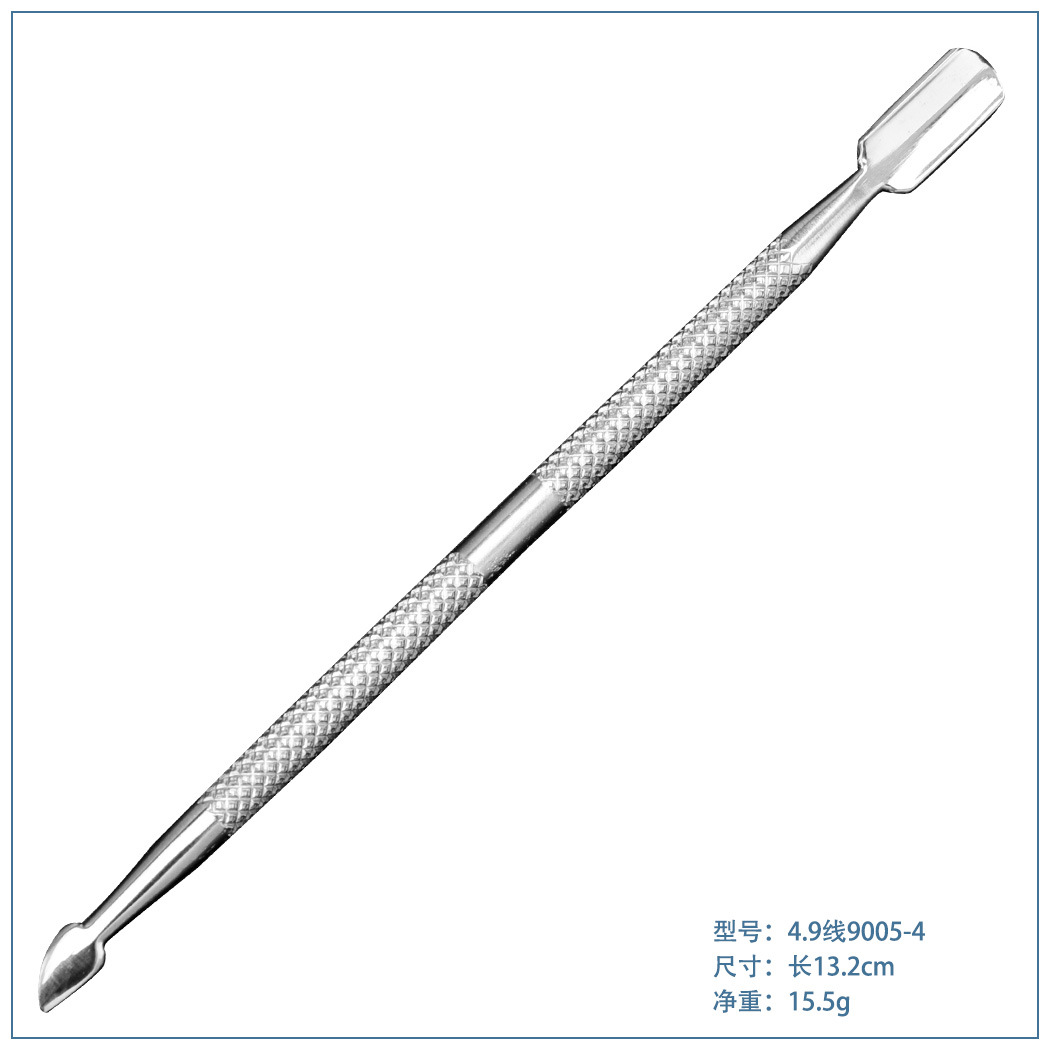 Manufacturer Wholesale Manicure Nail Steel Pusher Stainless Steel Double-Headed Nail Remover Nail Steel Pusher Manicure Tool Dead Skin Pusher