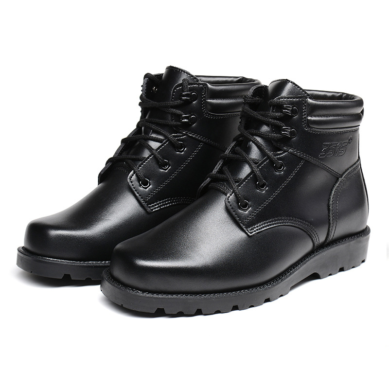 Jihua 3515 Strong Men's Warm and Cold-Resistant Boots, Wool Boots, Northeast Outdoor Cotton Shoes, Cowhide Snow Boots