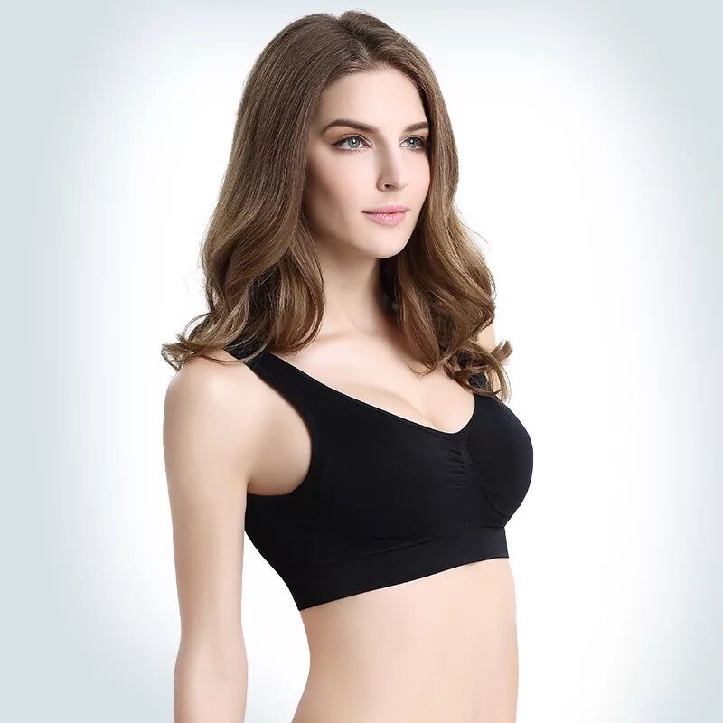 Cross-Border Foreign Trade Single-Layer Large Size Padded No Rims Vest Bra Sports Sleep Bra