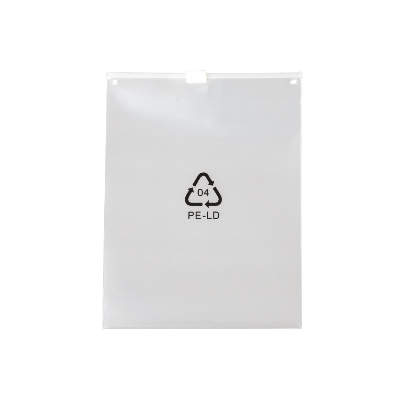 Dongguan factory PLA degradation zipper bag corn starch full degradation self-sealing bag clothes packaging bag clothing bag