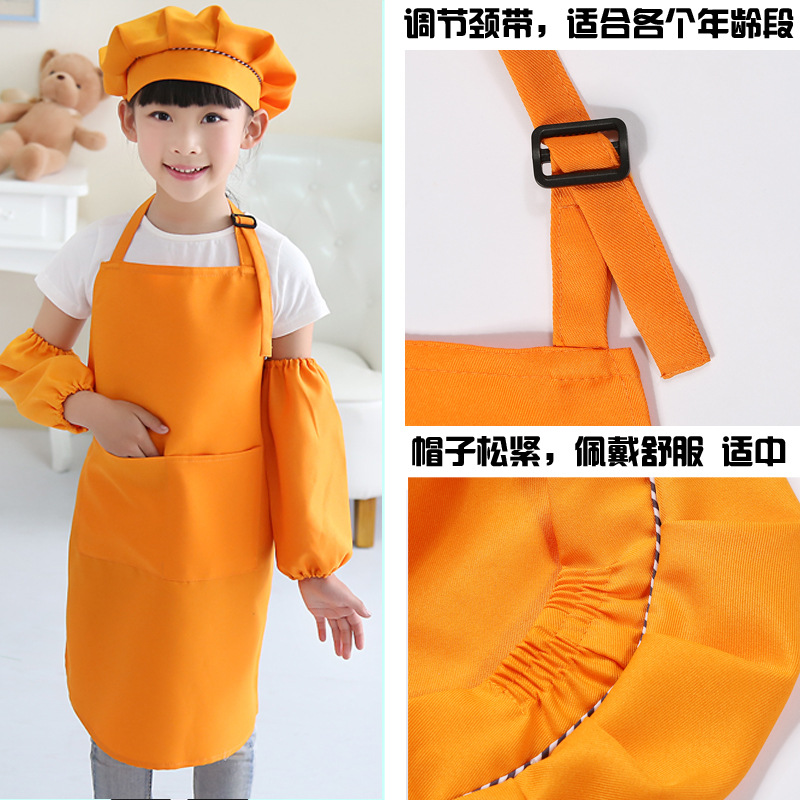 Children's Apron Customized Advertising Apron Customized Children's Painting Clothes Art Museum Kindergarten Printing Customized Logo