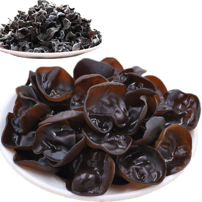 Runjiang Lake Exhibition Street Stall Northeast Black Fungus Mouse Ear Dried Fungus Fungus Bulk Weighing Fungus Wild Cloud Ear